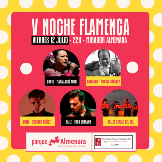 V Noche Flamenca “ Parque Almenara” 2024 Cante, música y baile.